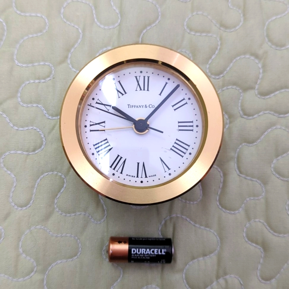 Tiffany & Co. Swiss Made Quartz Desk Alarm Clock